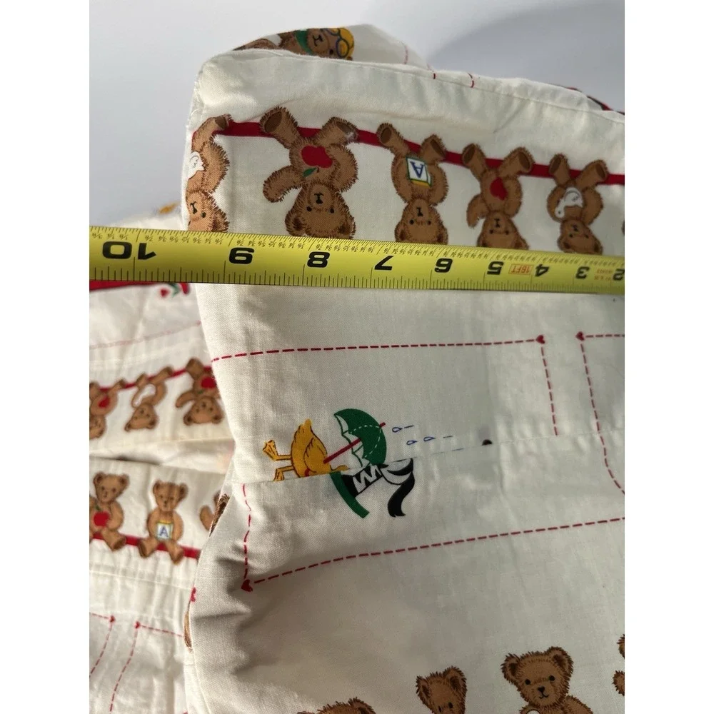 Handmade Alphabet Teddy Bear Baby Nursery ABC Hanging Diaper Stacker